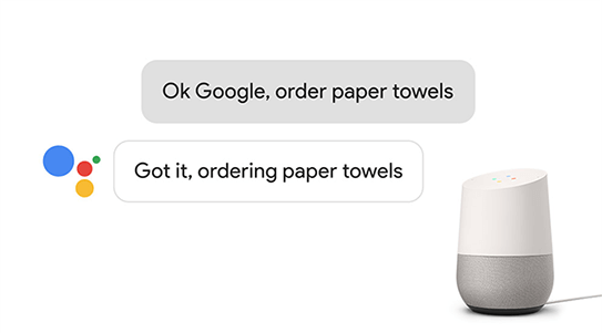 Spotřebitelé nyní mohou nakupovat u zúčastněných prodejců Google Express pomocí Google Assistant na Google Home.