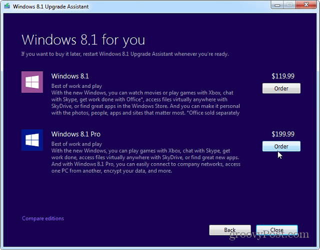 Jak upgradovat Windows 7 na Windows 8.1 pomocí nástroje Upgrade Assistant
