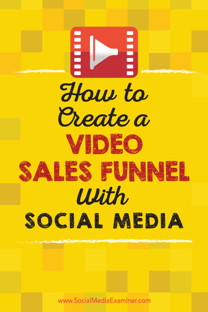 Tipy, jak pomocí videa v sociálních médiích podporovat prodejní cestu.