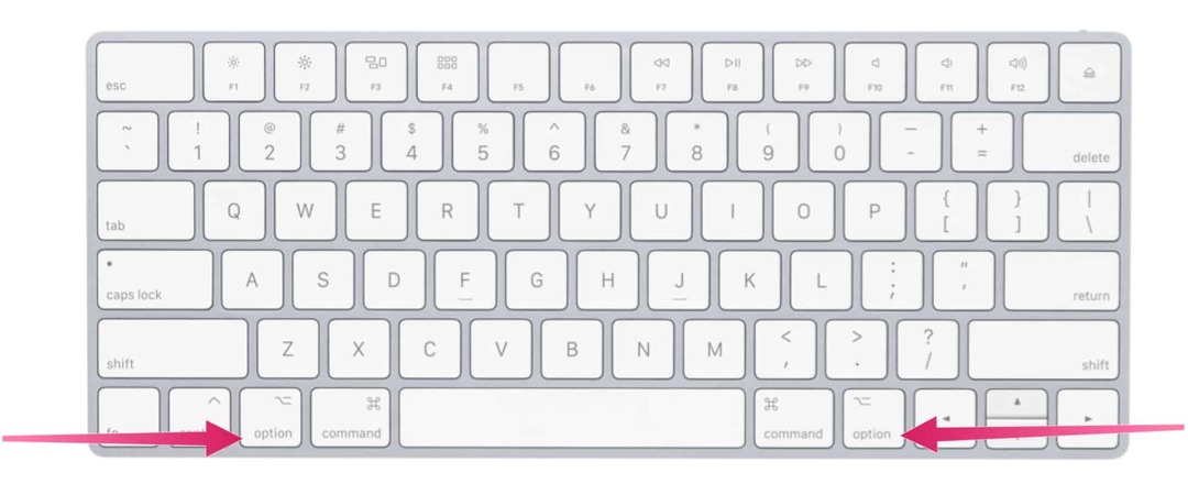 Alt klávesa Mac