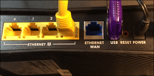 USB port na routeru