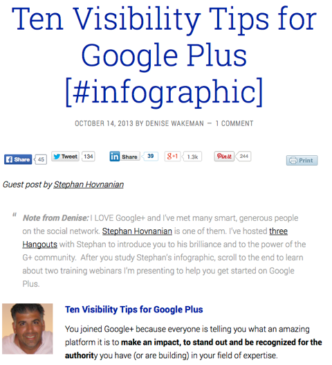 10 tipů pro viditelnost pro google plus