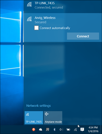 Síťový systém Windows 10
