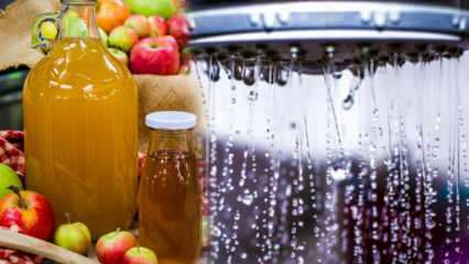 Jaké jsou výhody šťávy z jablečného octa? Co se stane, když do sprchové vody přidáte octový ocet?