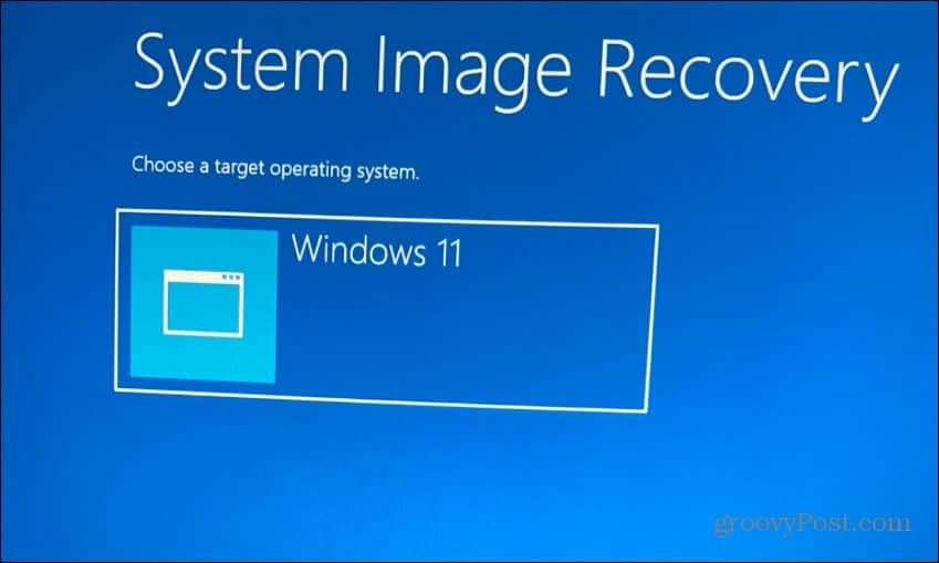 Vyberte cílový operační systém Windows 11