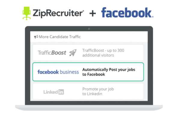 Facebook integruje výpisy ZipRecruiter do záložky pracovních míst na platformě.