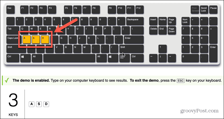 strašidelné klávesy klávesnice