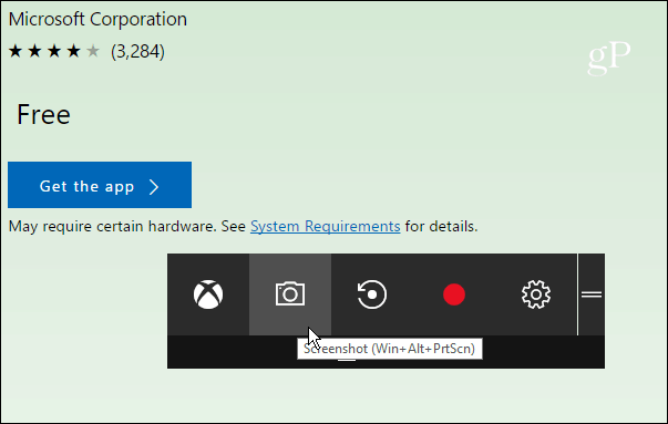 Jak pořídit snímek obrazovky v systému Windows 10 pomocí videorekordéru Xbox Game