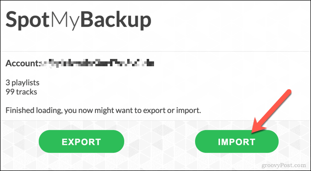 Importování seznamů skladeb do Spotify pomocí SpotMyBackup