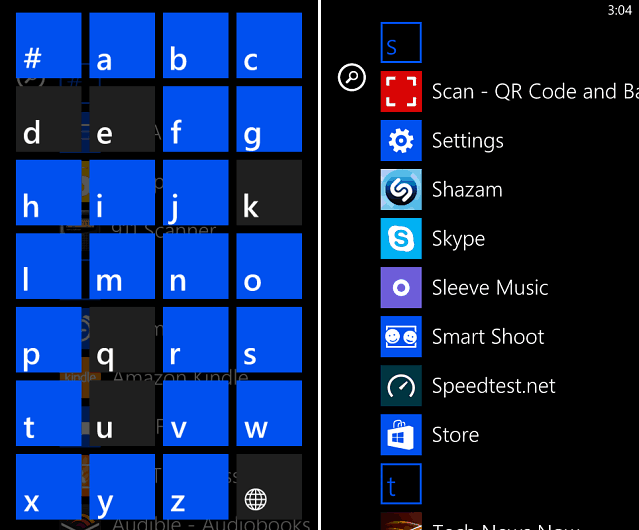 Aplikace Windows Phone 8