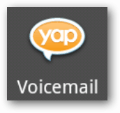 Ikona hlasové schránky Yap