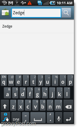 hledat na Android Marketu zedge