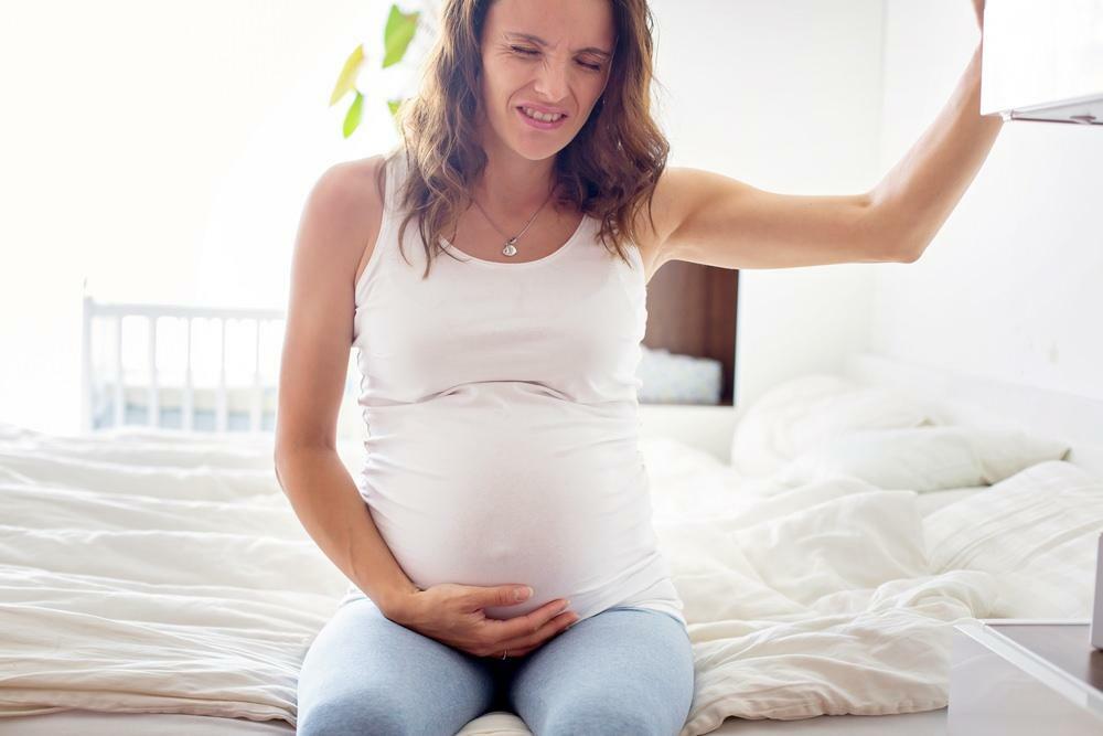 bolest plynů během těhotenství