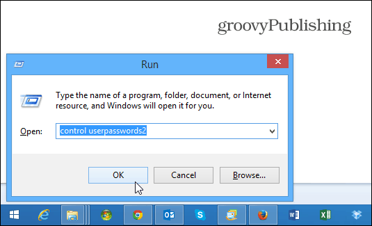 ovládání userpasswords2 Windows 8.1