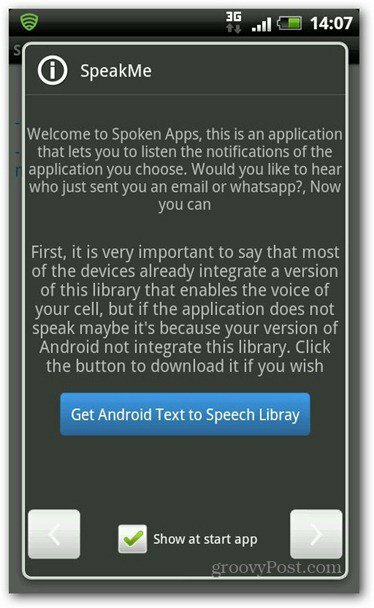 SpeakMe pro Android text na řeč knihovny