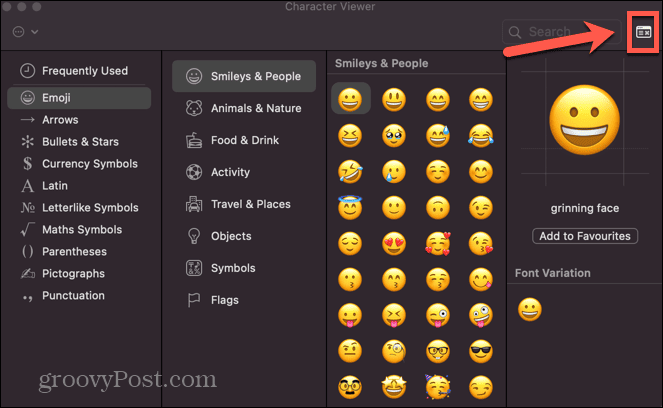 ikona prohlížeče emodži pro mac
