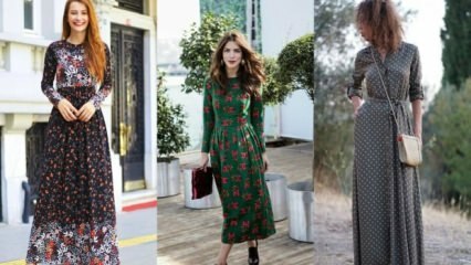 3 různé kombinace s trendy šaty vzory sezóny