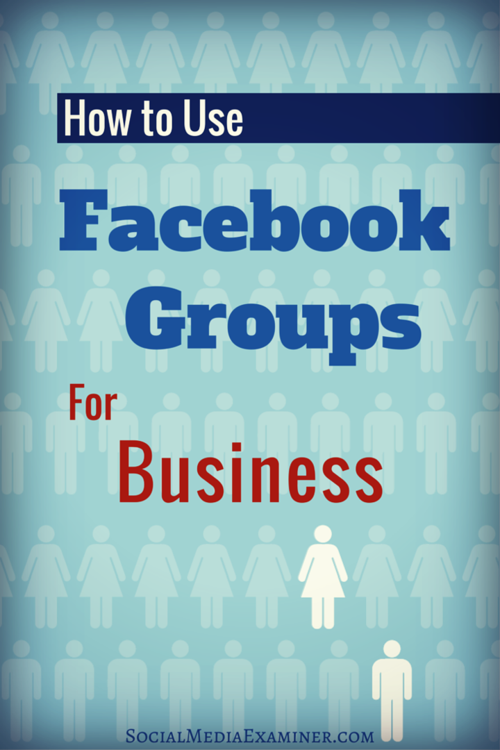 jak používat facebookové skupiny pro podnikání