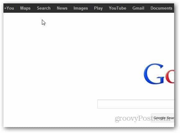 Přizpůsobte si navigační lištu Google v prohlížeči Google Chrome [rozšíření]