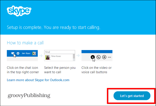 Začínáme nainstalovaný plugin Skype HD Outlook