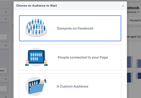 možnosti vytváření pohledů na facebookové publikum