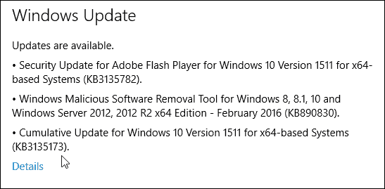 Kumulativní aktualizace systému Windows 10 KB3135173 Sestavení 10586.104 je nyní k dispozici