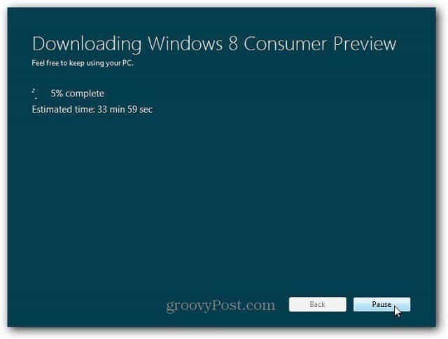Instalace aktualizace Windows 8 na webu