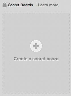 „Pinterest-secret-board“