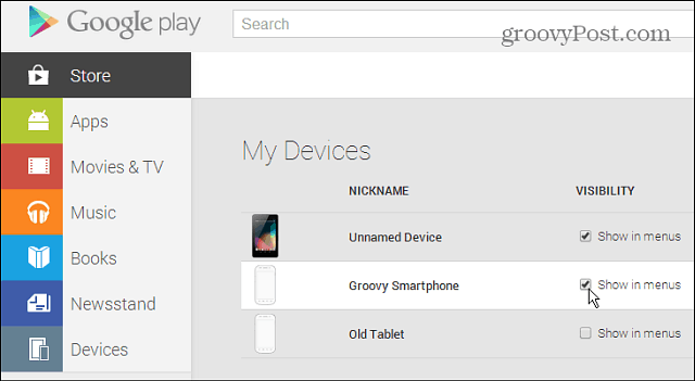 Jak odebrat stará zařízení Android ze seznamu obchodů Google Play