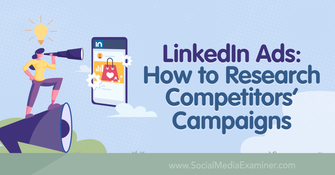 LinkedIn Ads: Jak zkoumat kampaně konkurentů – průzkumník sociálních sítí