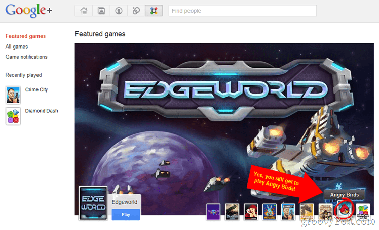 Google+ přidává hry (aniž by vás nutilo ignorovat nápor otravných herních požadavků!)