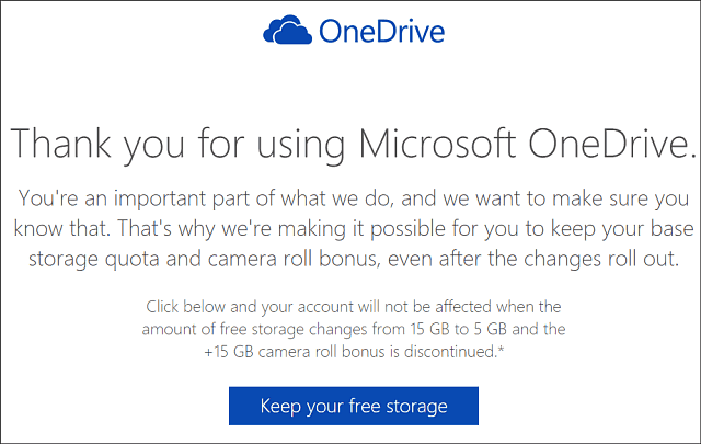 Uchovávejte úložiště OneDrive 15 GB