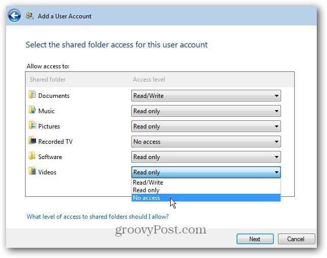 Přidat nebo odebrat uživatelský účet na Windows Home Server 2011