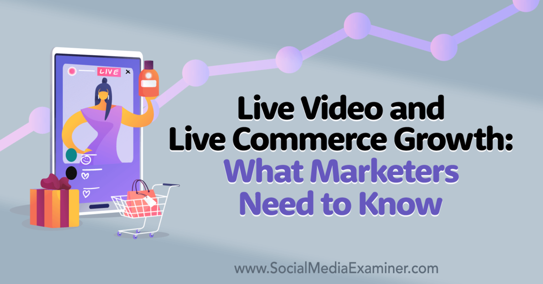 Živé video a živý růst obchodu: Co marketéři potřebují vědět: Social Media Examiner