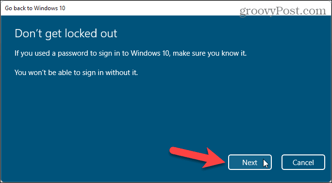 Zapamatujte si své heslo pro Windows, abyste nebyli uzamčeni