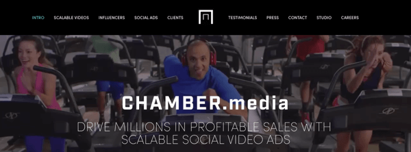 Společnost Chamber Media vytváří škálovatelné sociální videoreklamy.