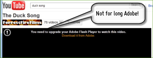 Sledujte YouTube bez instalace Adobe Flash Player