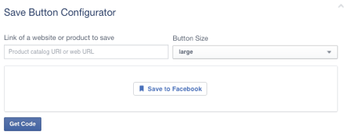 tlačítko pro uložení facebooku nastaveno na prázdnou adresu URL