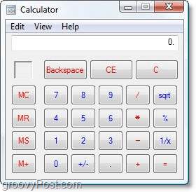 staré Windows Vista kalkulačka