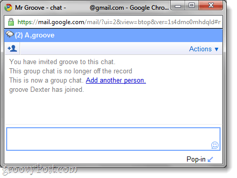 skupinový chat v gmail chatu