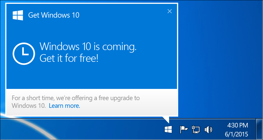 Společnost Microsoft odebere oznámení o upgradu systému Windows 10 Nag
