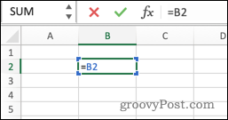 Přímý kruhový odkaz v Excelu