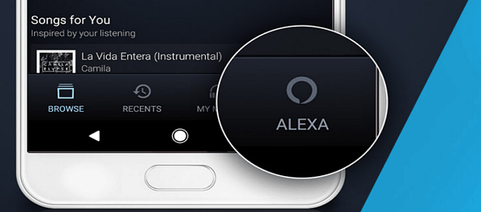 alexa amazon mobilní hudební aplikace