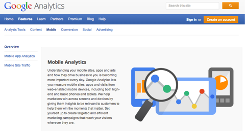 Google Analytics pro mobily