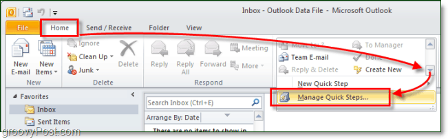 Jak vytvořit vlastní rychlé kroky v aplikaci Outlook 2010