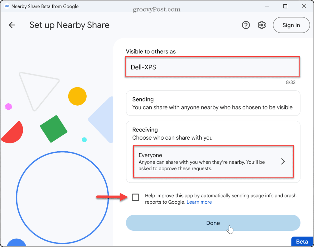 Jak používat sdílení Google v okolí v systému Windows 11