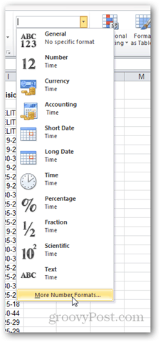obnovit formátování čísla v Excelu 2010