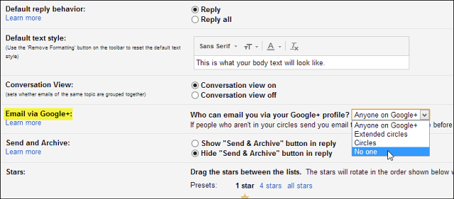Google+ nyní umožňuje komukoli poslat e-mail, zde je postup, jak se odhlásit