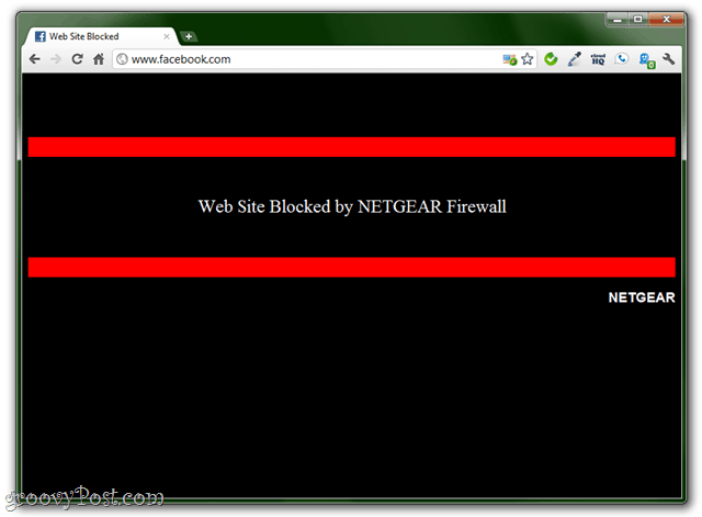 blokování webů pomocí směrovače Netgear