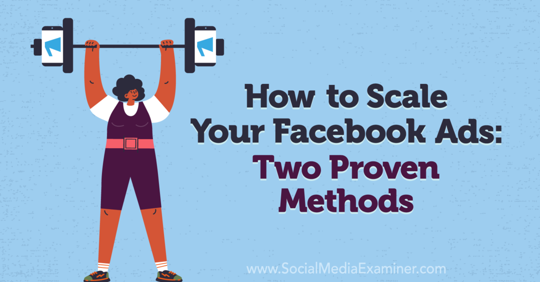 Jak škálovat své reklamy na Facebooku: Dvě osvědčené metody: Vyšetřovatel sociálních médií